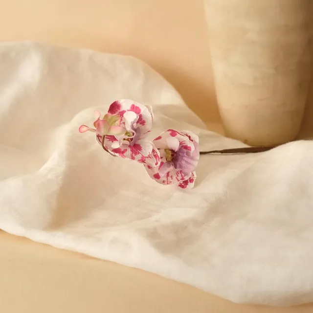 Flowrette Orchidée Sauvage fleur papier bordeaux x1
