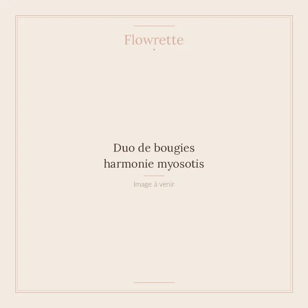 Flowrette Harmony Myosotis bougies parfumées duo