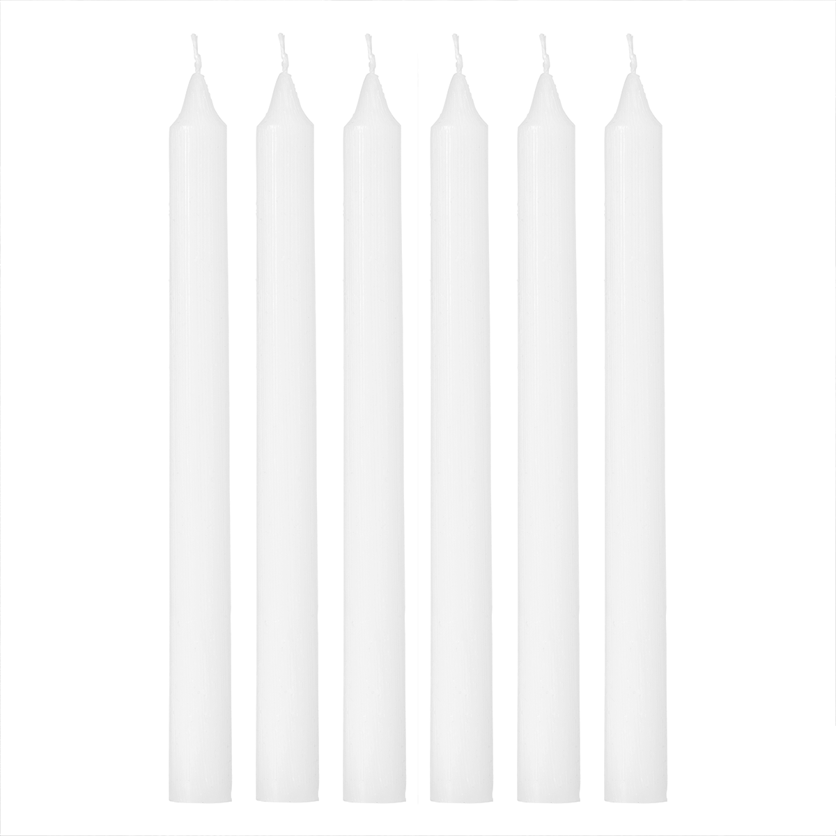 Sia Home Rustic bougie chandelier blanc lot 6 x 25 cm