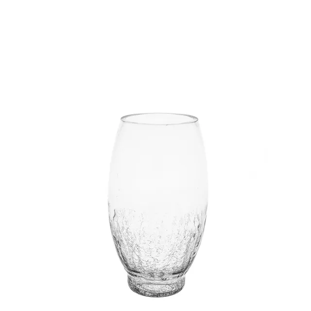 Sia Home Alba vase ovale transparent 35 cm verre soufflé