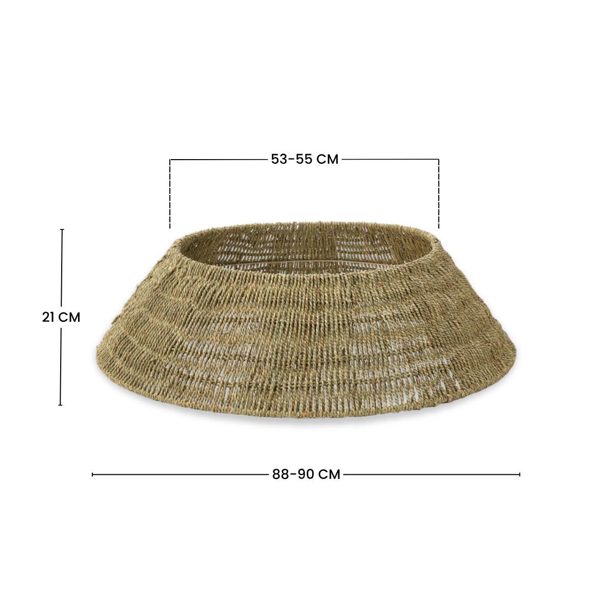 Sia Home Cache-Pied Sapin 90 cm Fibre Marron