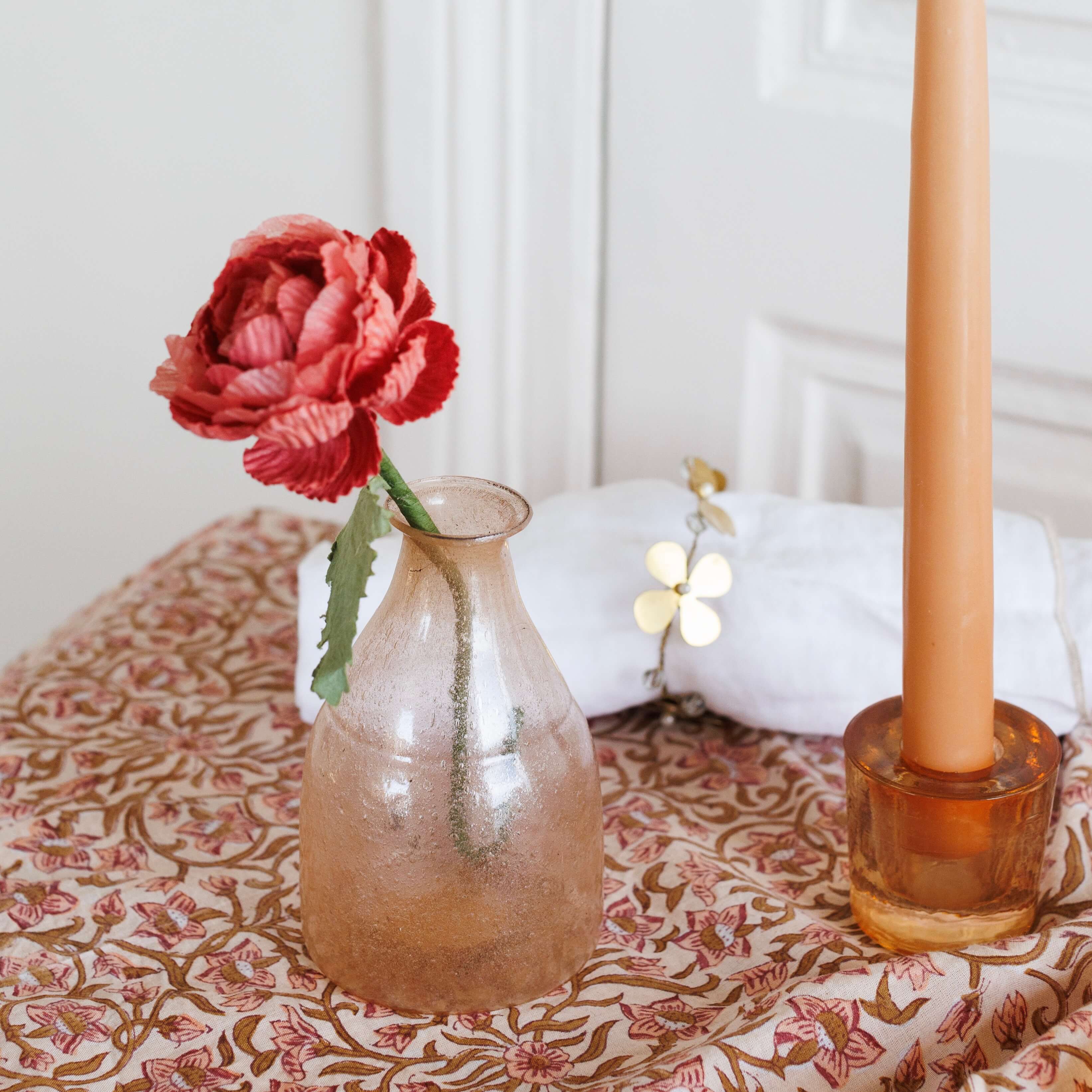 Flowrette Sky vase verre recyclé soliflore transparent