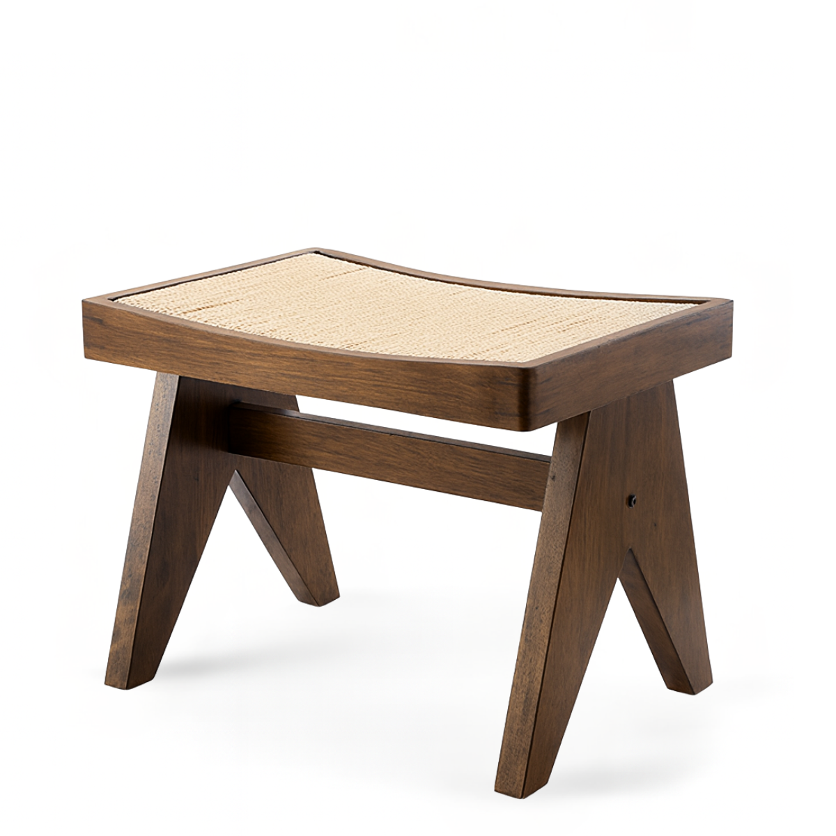 Sia Home Tao tabouret chêne rotin marron 43 cm
