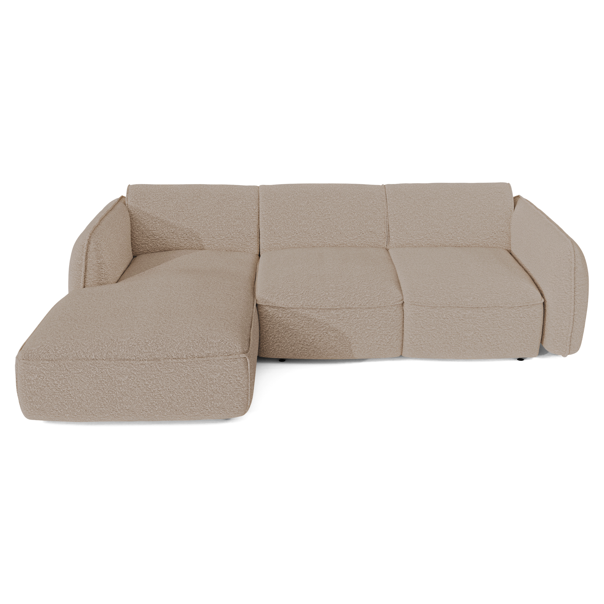 Sia Home Livia canapé d'angle convertible crème 274 cm