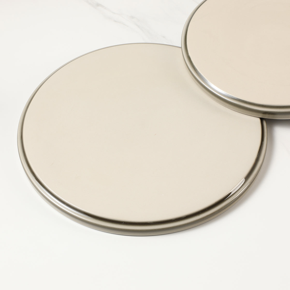 Sia Arts de la table Greeny 4 assiettes plates vert 27,9 cm