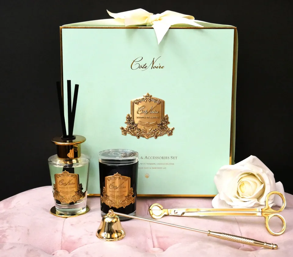 Côte Noire Gift Pack GFA03 coffret bougie Persian Lime bleu
