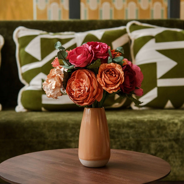 Flowrette Zao bouquet fleurs en papier rose dahlia tournesol