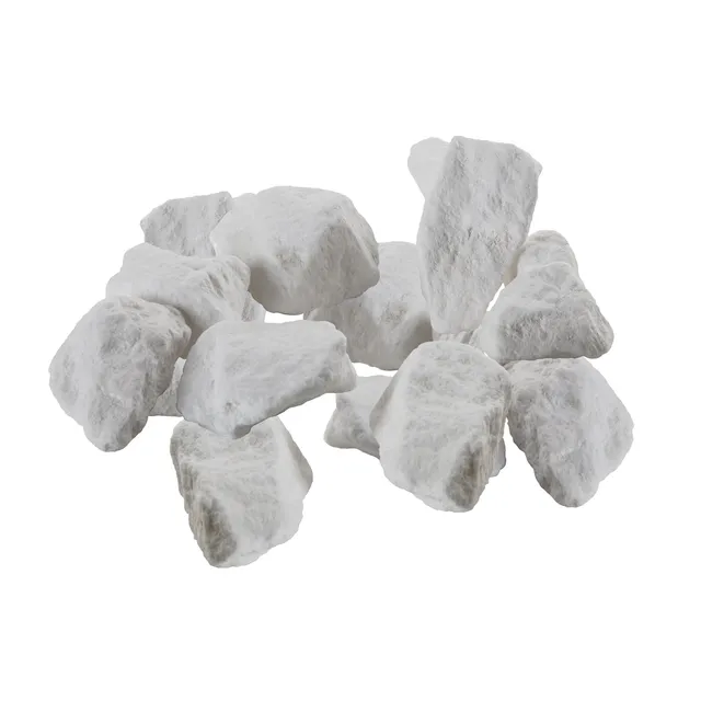 Sia Home Pierres vase décoratif blanc 18 cm