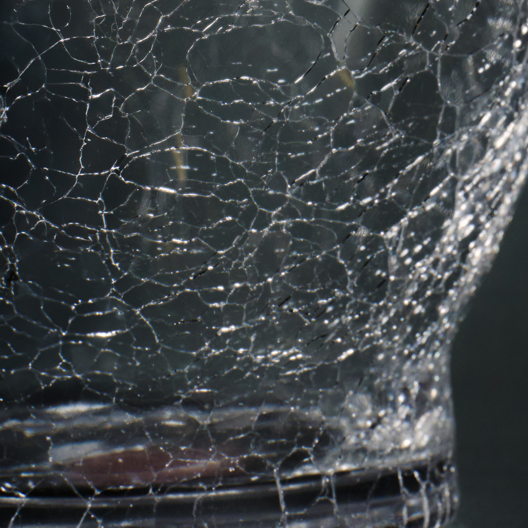 Sia Home Alba vase ovale transparent 35 cm verre soufflé