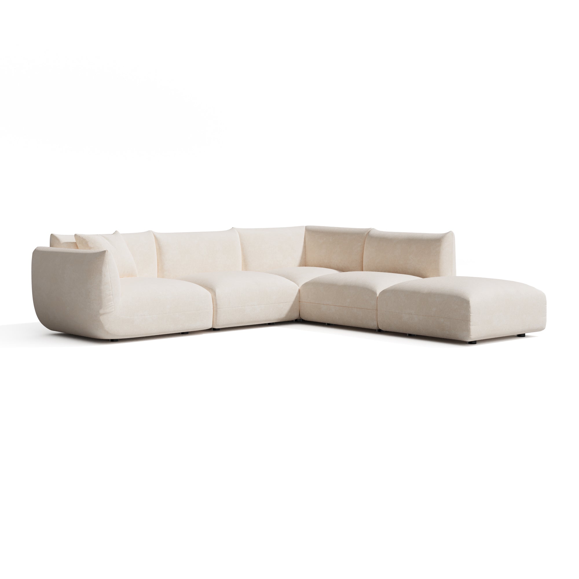 Sia Home Nooma canapé modulable 7 places crème