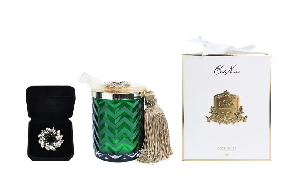 Côte Noire Herringbone bougie pomme Warm Apple Pie 600g
