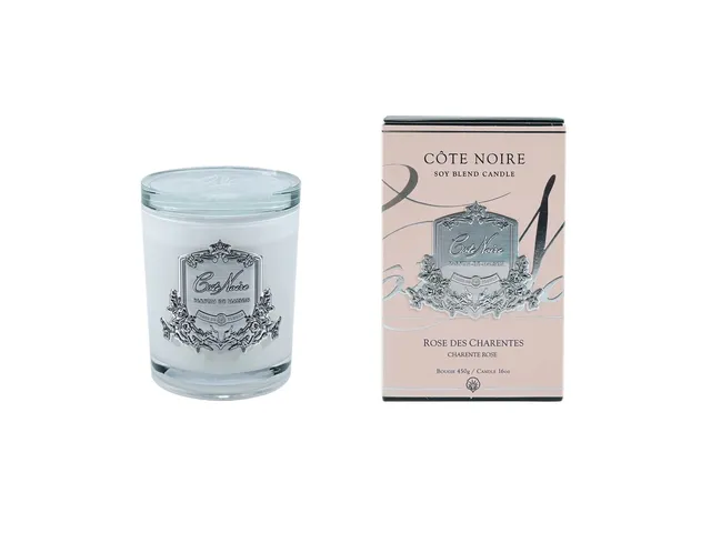 Côte Noire Soy Blend bougie parfumée Charente Rose 450g