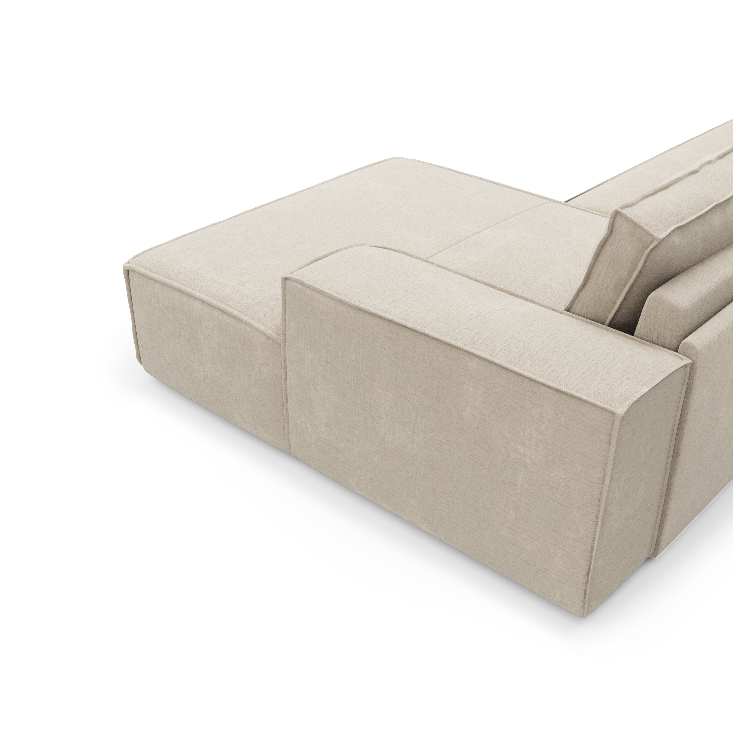 Sia Home Canapés Joan canapé convertible angle droit crème