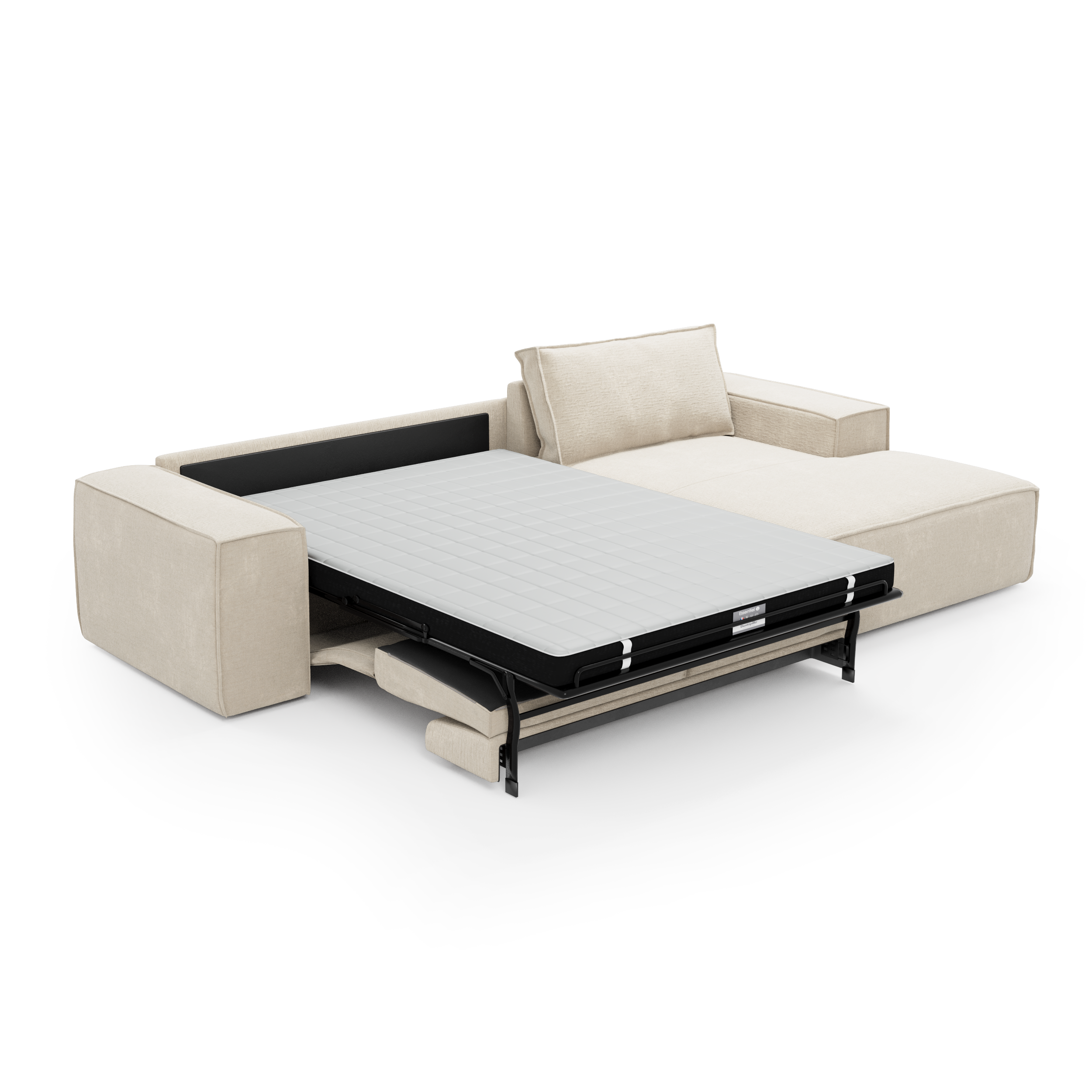 Sia Home Canapés Joan canapé convertible angle droit crème