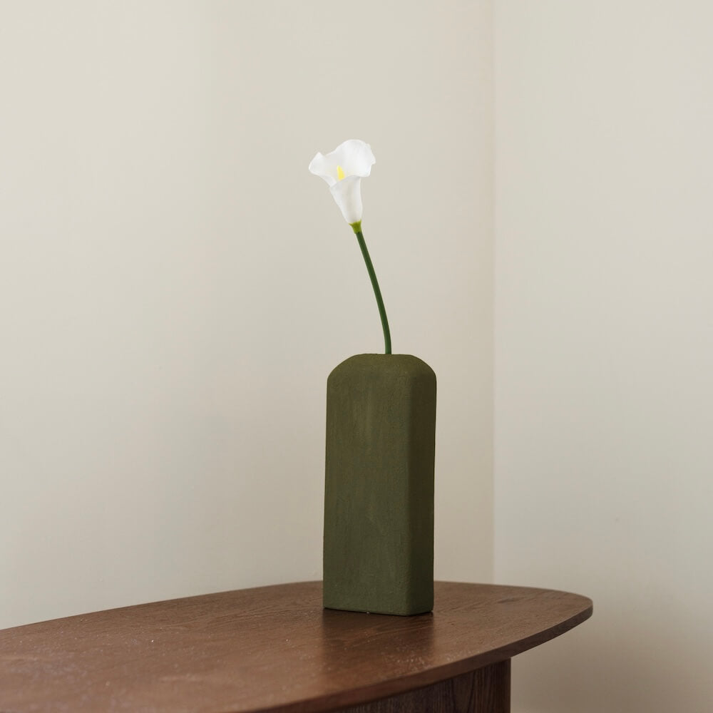 Flowrette Fleurs artificielles Arum blanc tige Real Touch