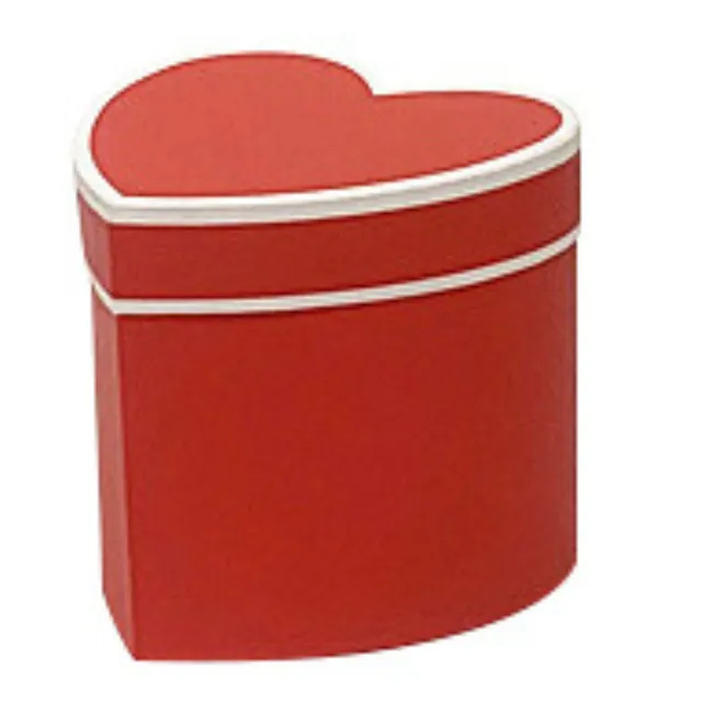 Feuillazur Rungis Boîte cœur emballage cadeau rouge 12 cm