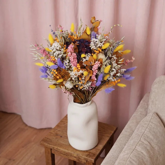 Flowrette Pagnol bouquet fleurs séchées et papier Provence