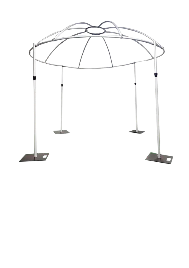 Feuillazur Structures Structure dôme mariage gris événementiel