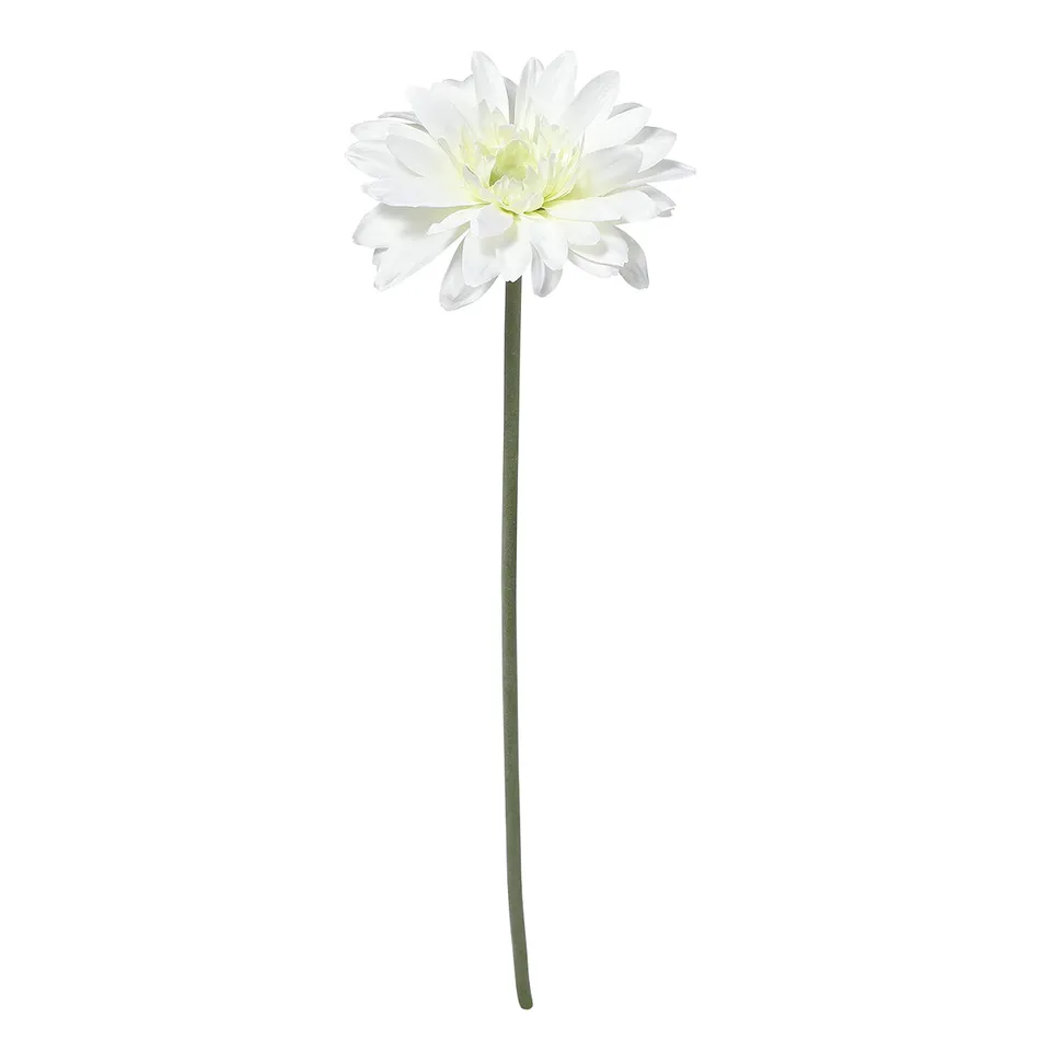 Sia Home Gerbera tige fleur artificielle blanche 59 cm