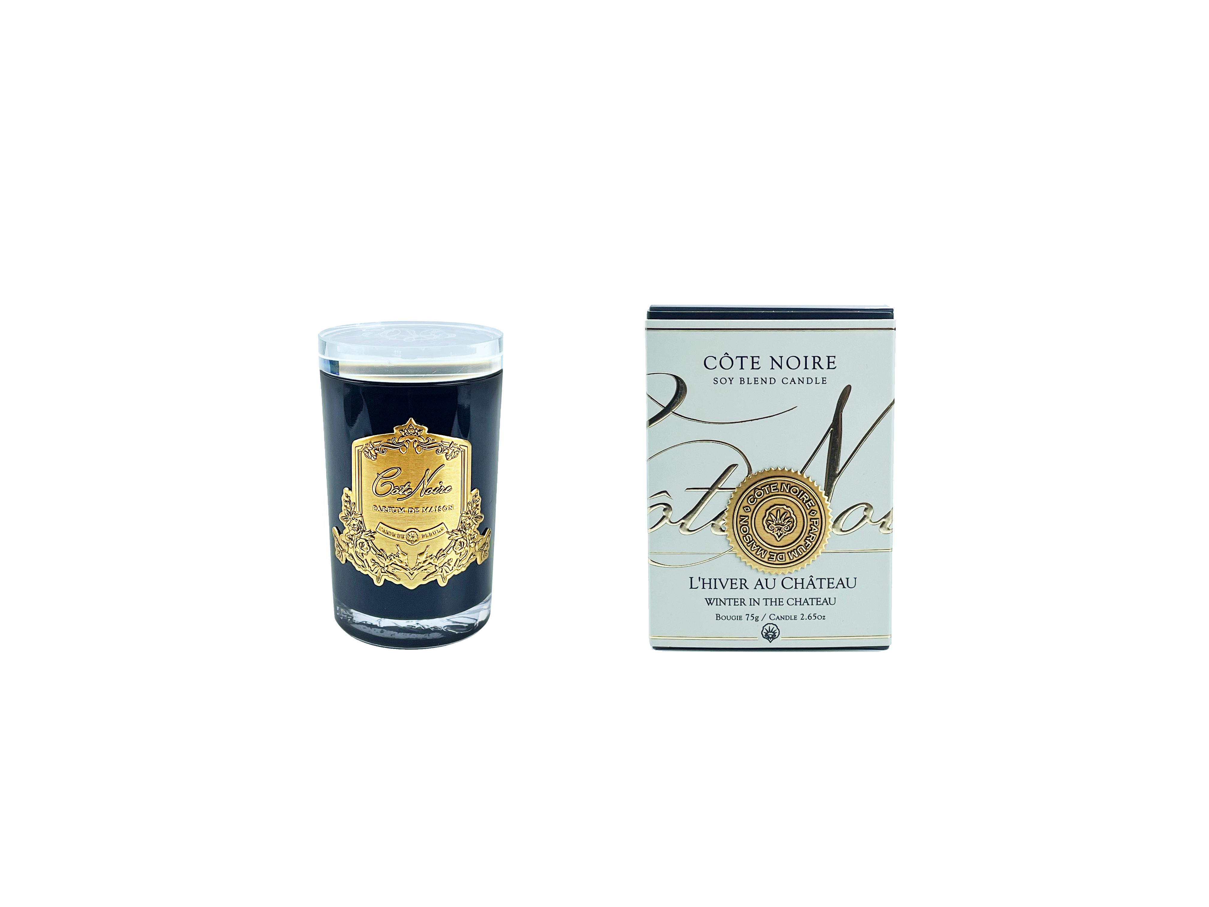 Côte Noire Bougie Winter Chateau 75g parfum boisé