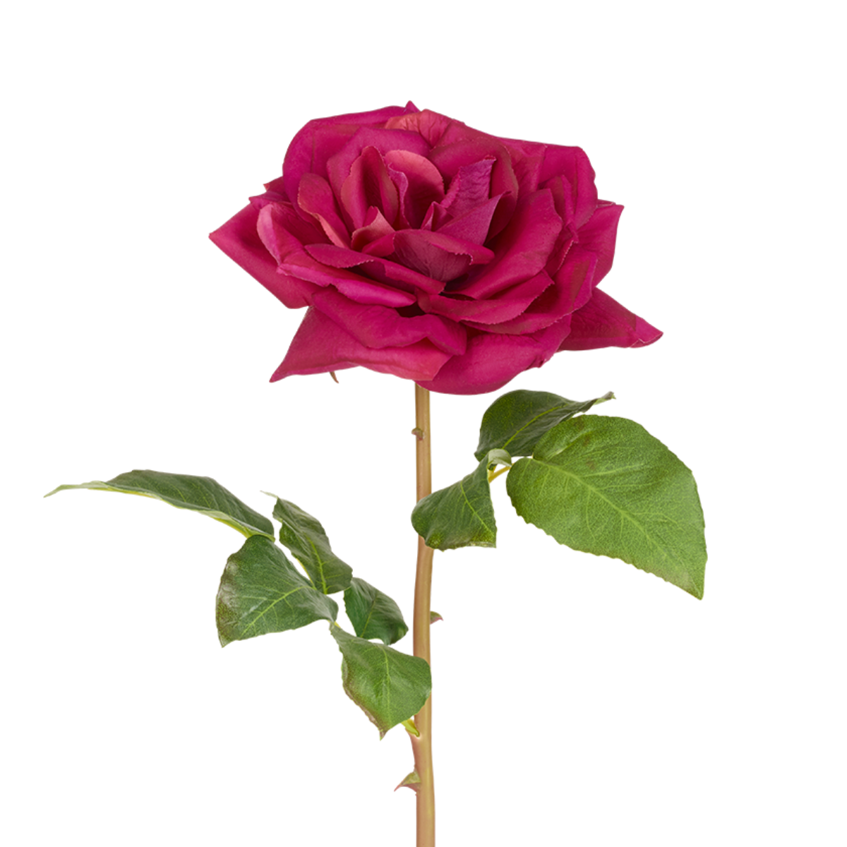 Sia Rose Premium tige artificielle framboise 50 cm