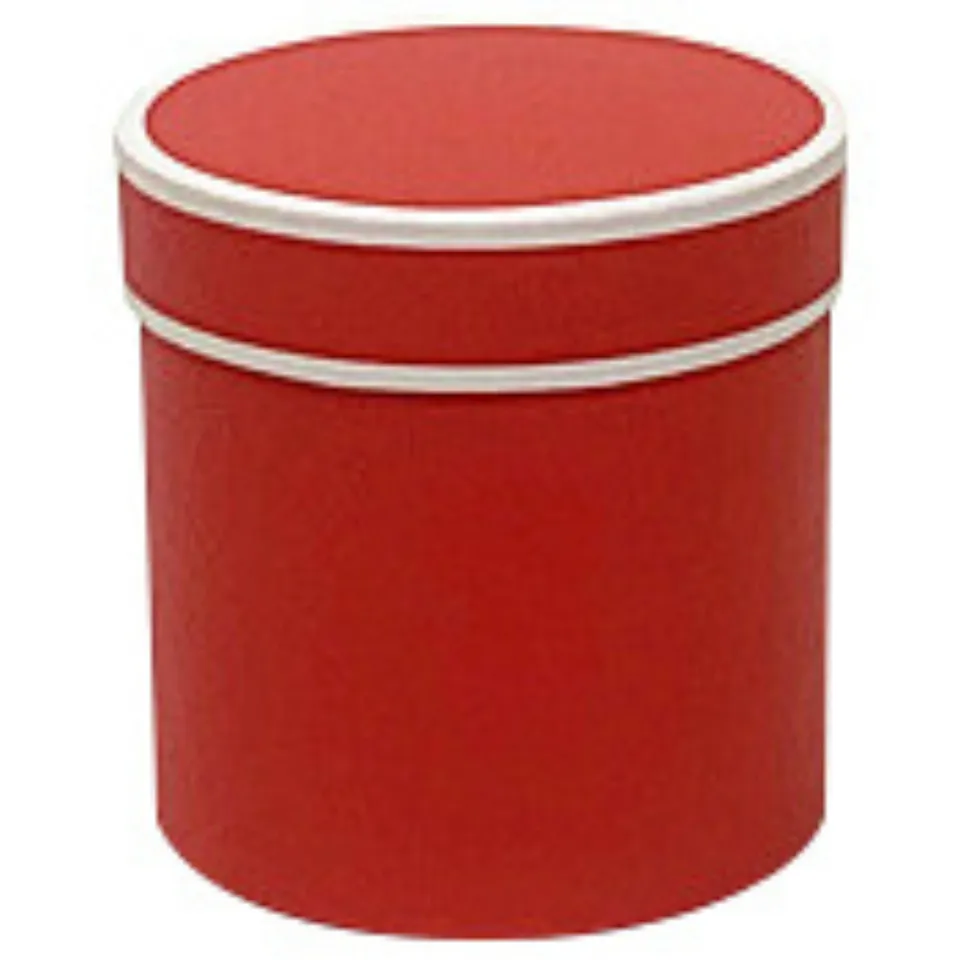 Feuillazur Rungis Boîte ronde fleuriste rouge 11cm
