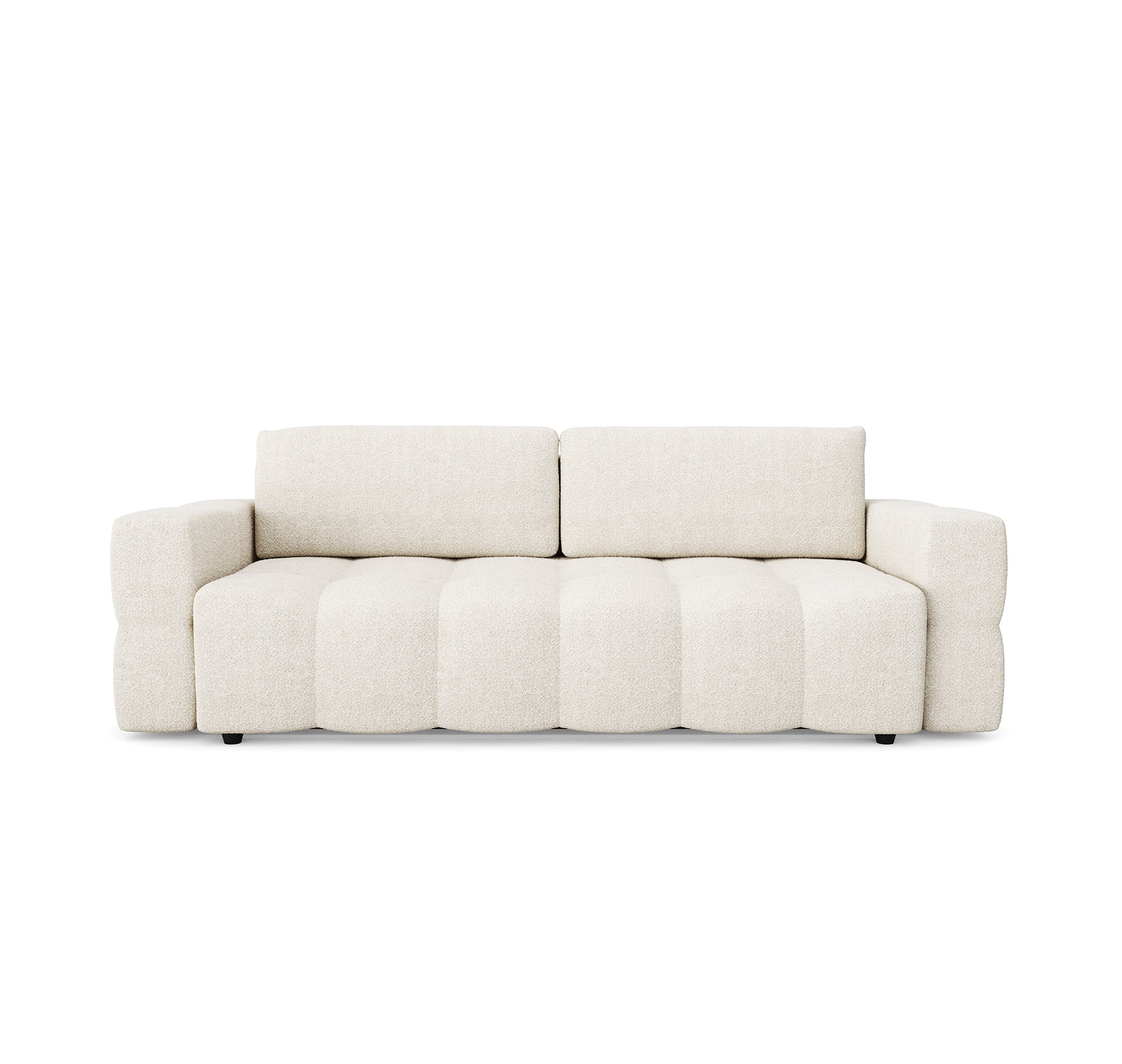 Sia Gabriel canapé convertible taupe avec coffre