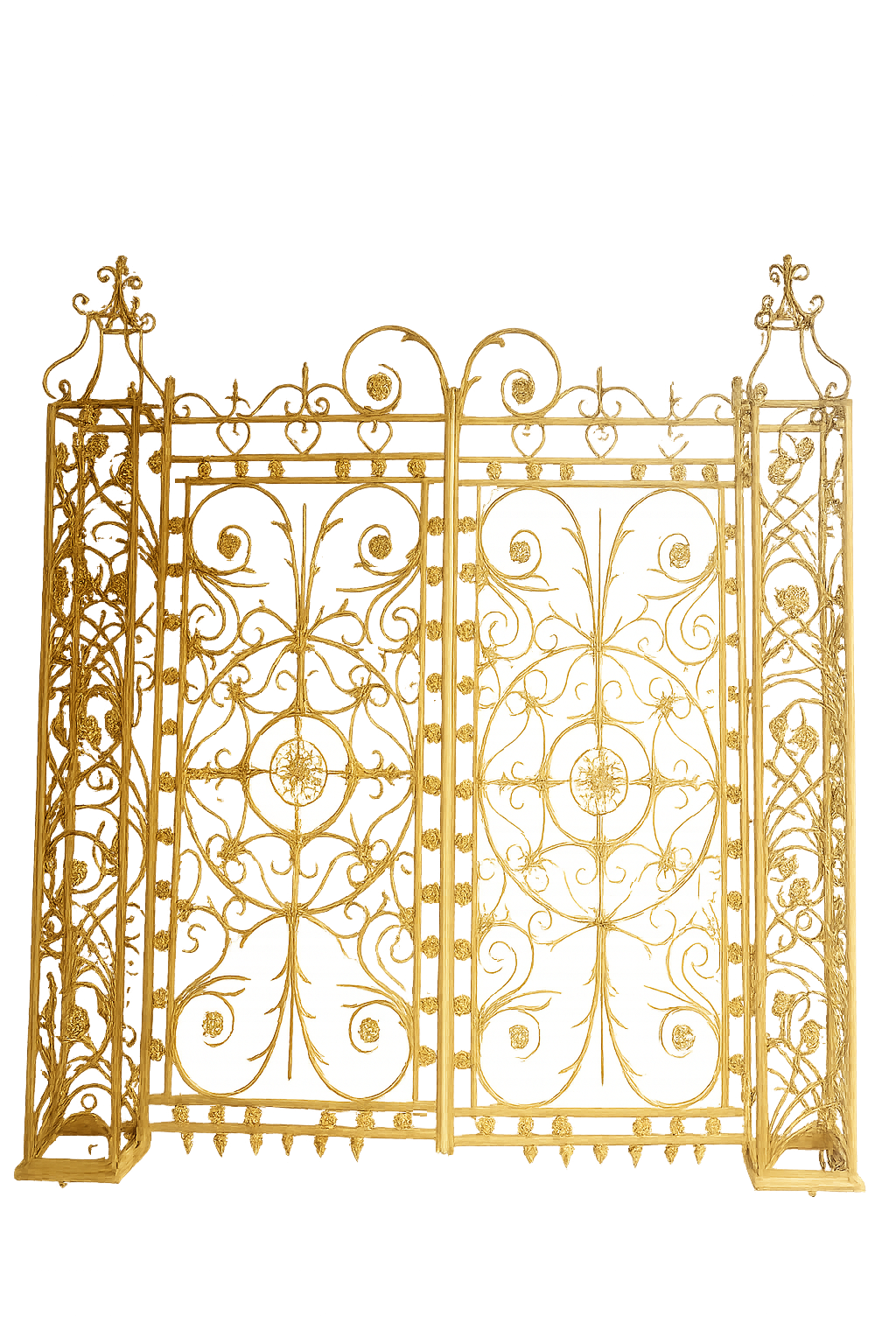 Feuillazur Rungis Structures portail décoratif or mariage