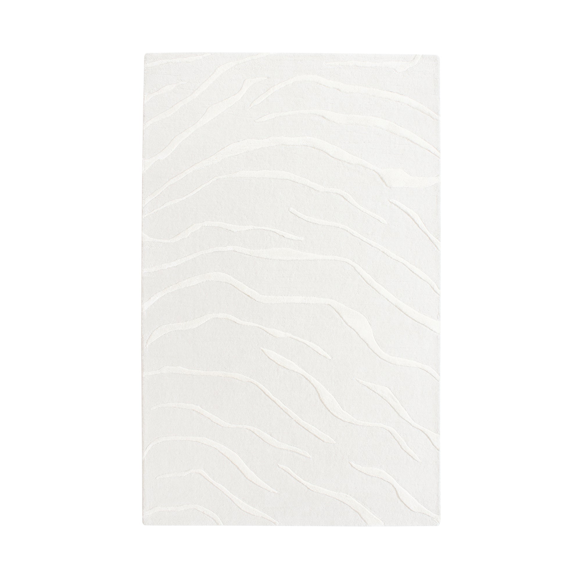 Sia Daven tapis 230x160 cm blanc cassé motifs relief