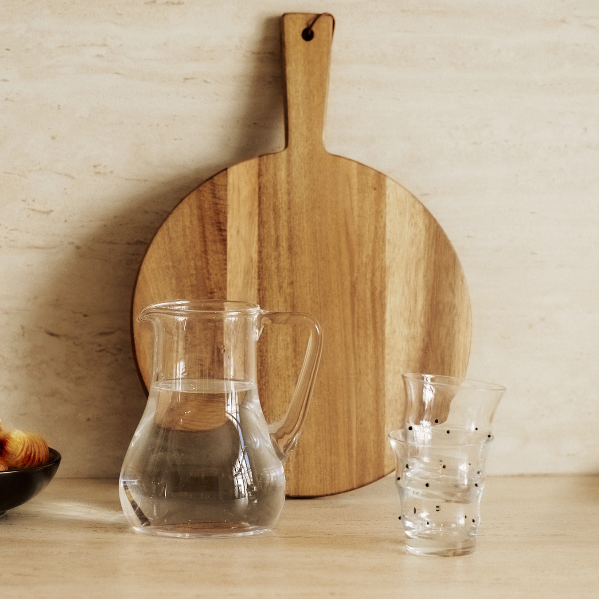 Sia Home Pois verres à eau transparent set 4