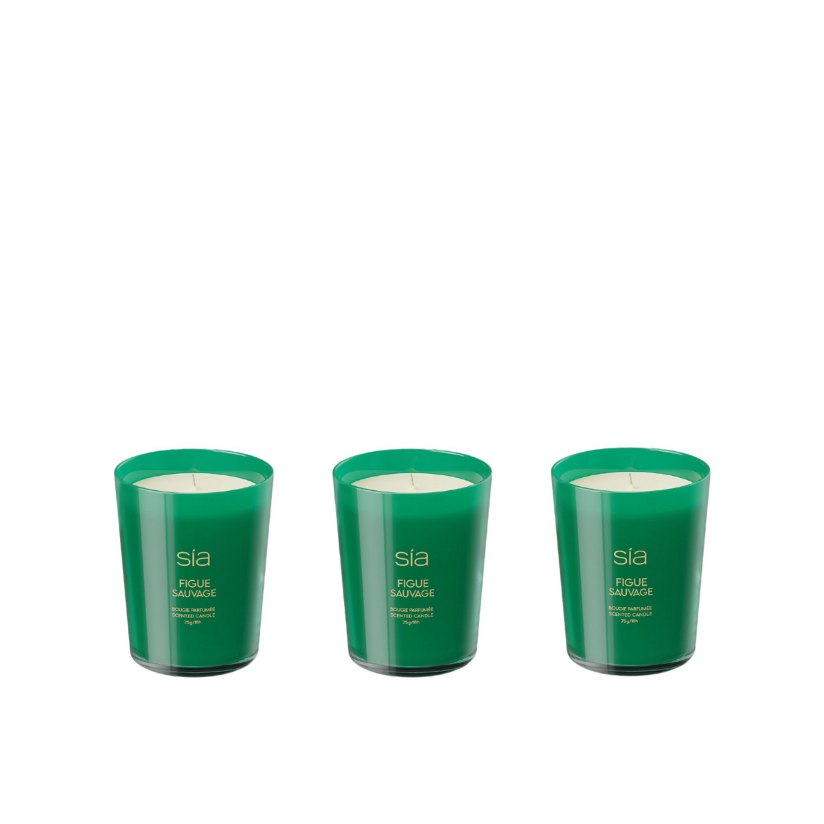 Sia Figue Sauvage bougie parfumée verte figuier jasmin