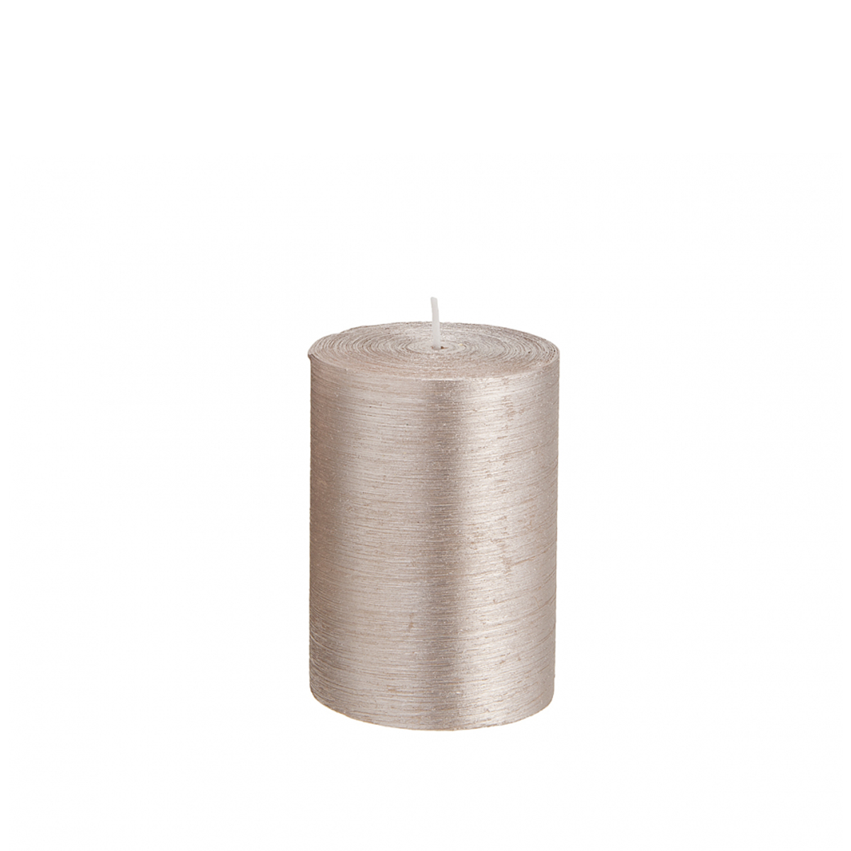 Sia Stripes S bougie cylindrique rose pâle 10 cm 48h
