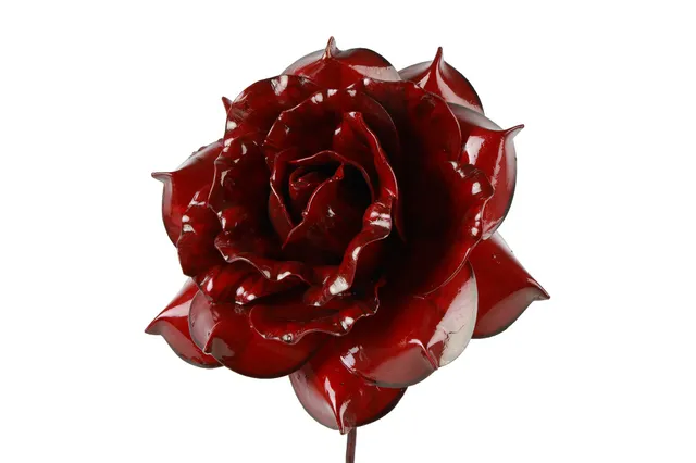 Feuillazur Rungis Rose rouge Rosa Shiny fleur 20x20x63cm