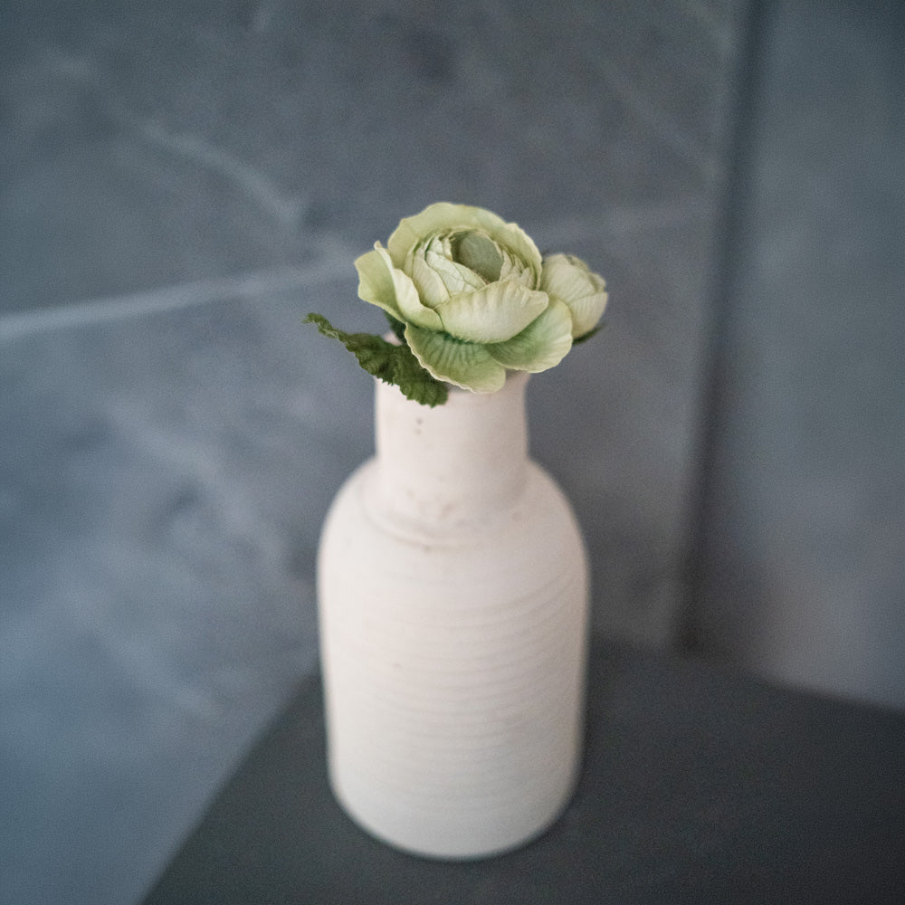 Flowrette Rose queen fleur papier vert tendre x1