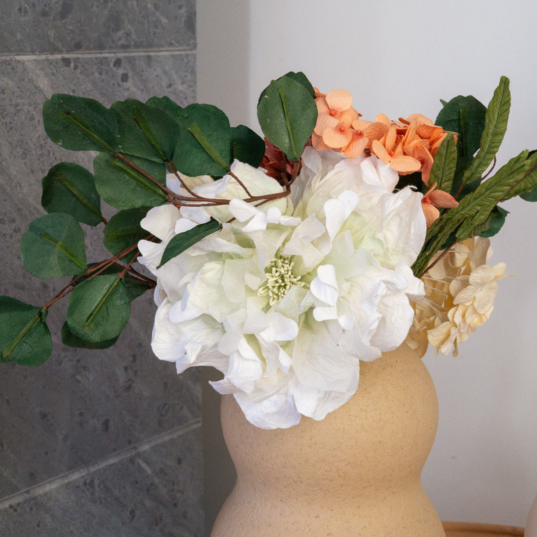 Flowrette bouquet Léger fleurs en papier terracotta