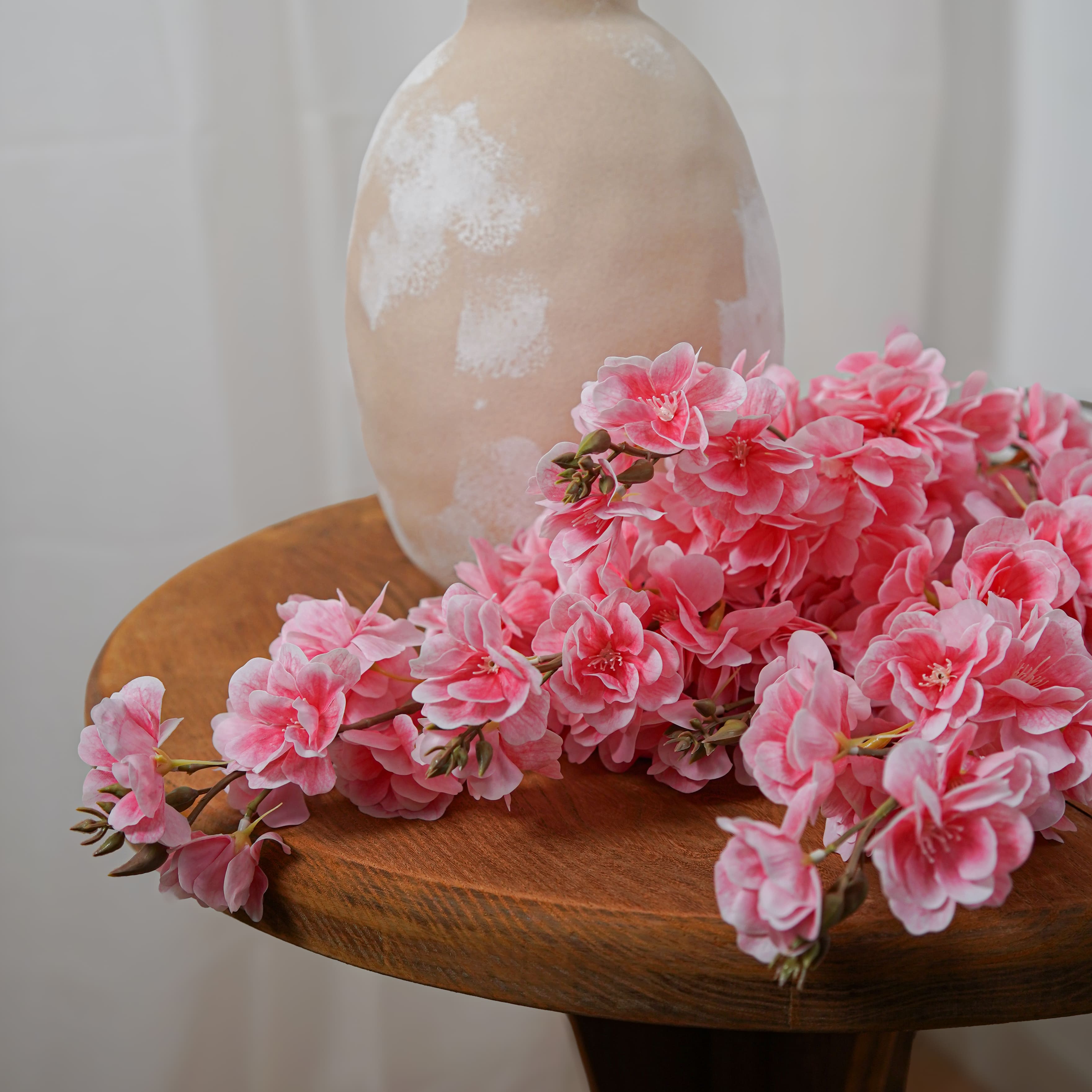 Flowrette Cerisier Rose Fleur Artificielle Tige x1 Toucher Naturel