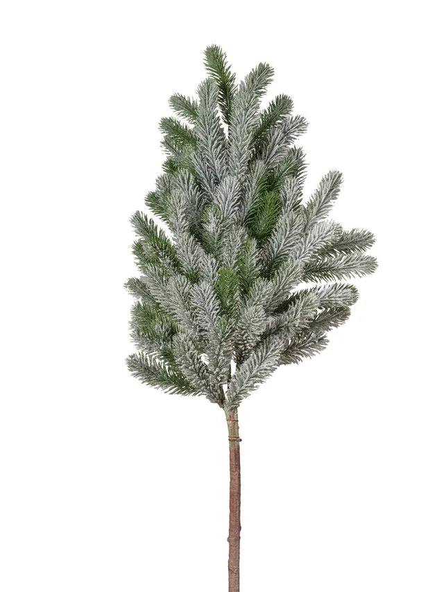 Feuillazur Rungis Branche de pin enneigé feuillage 63cm