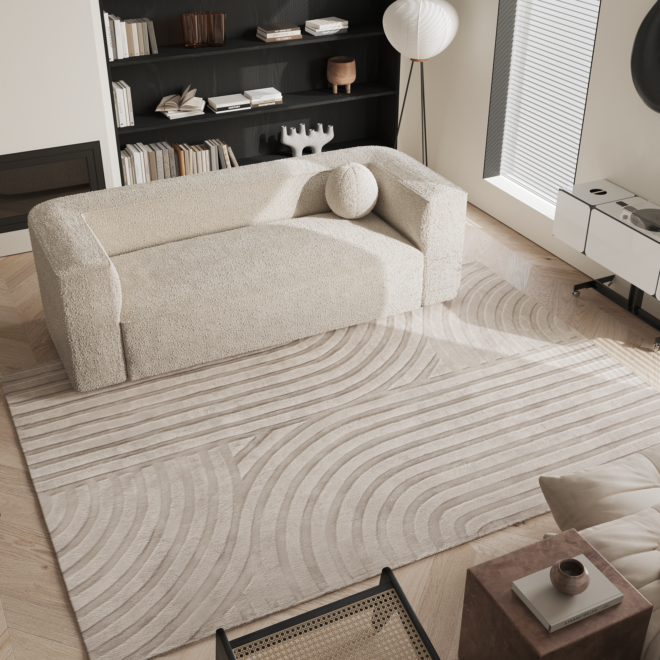 Sia Home Dana 400x300 cm tapis beige fait main