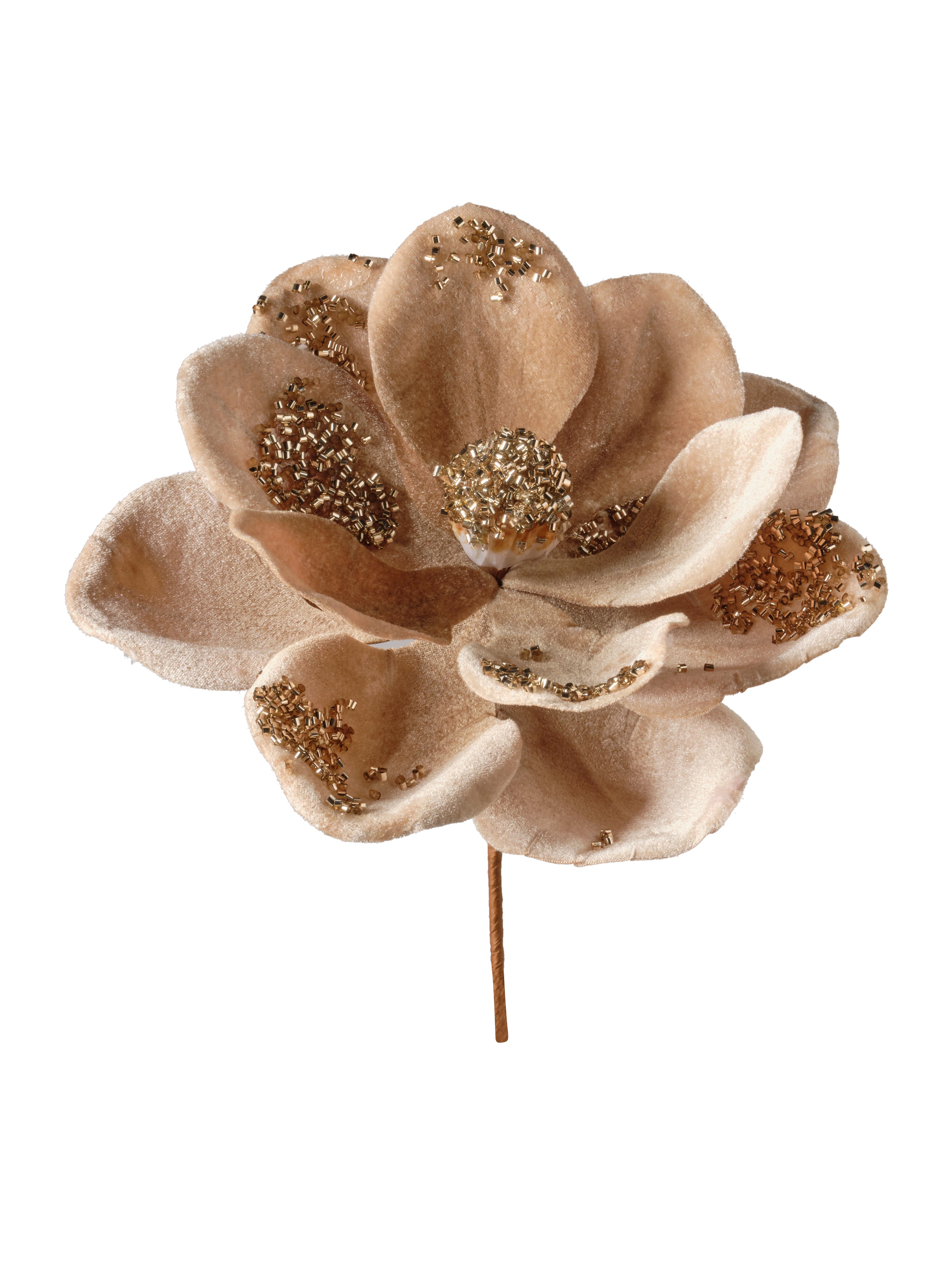 Feuillazur Rungis Magnolia fleur artificielle rouge 25 cm