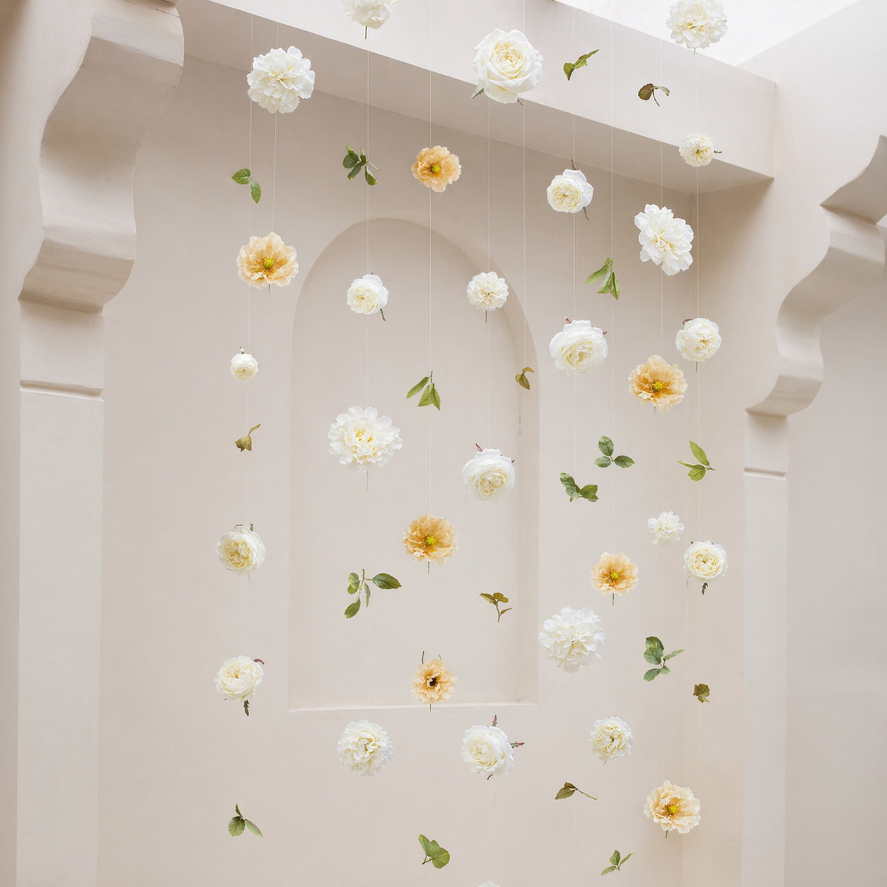 Sia Home Tige Rose à piquer 18cm fleur artificielle blanc
