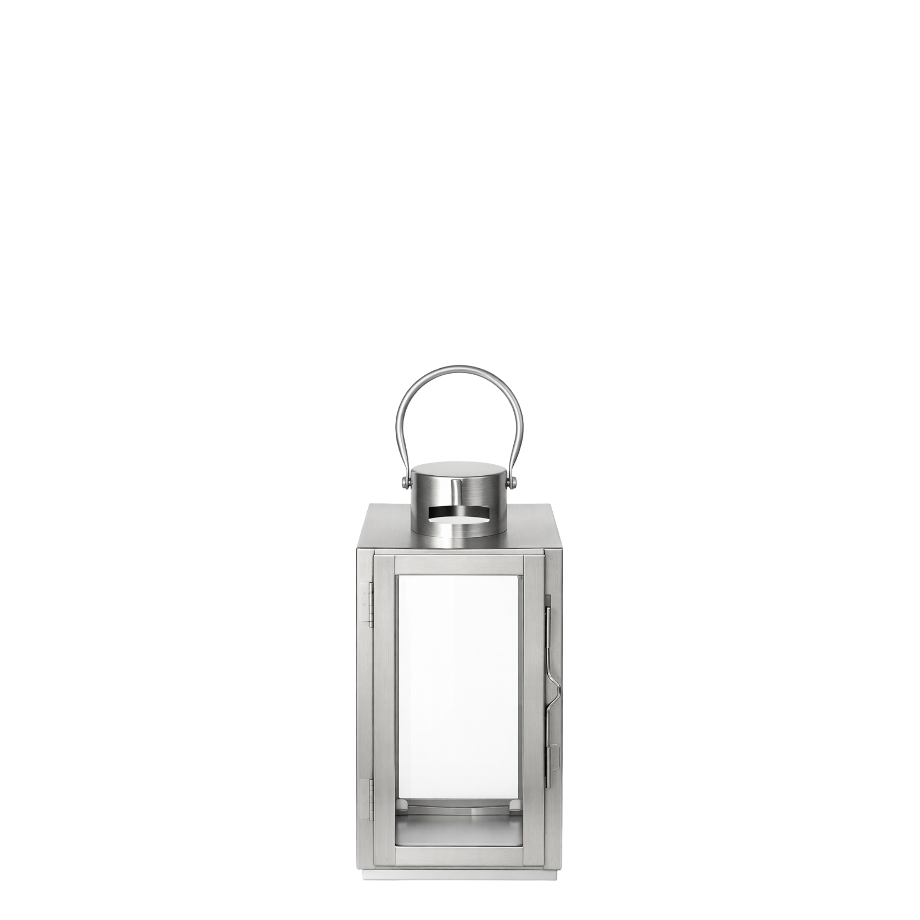 Sia Home Zaka 25 cm lanterne acier argenté verre