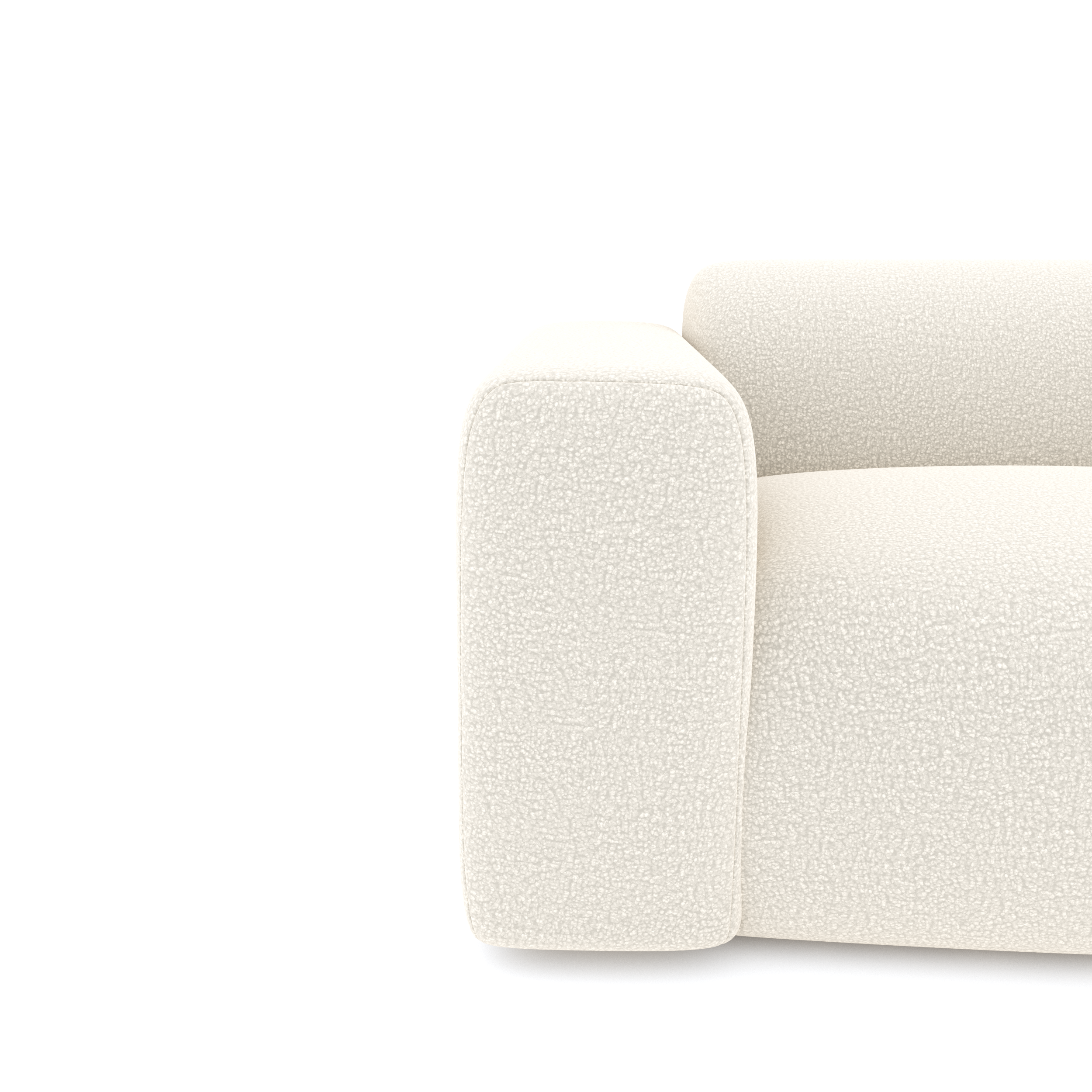 Sia Home Myra fauteuil crème assise généreuse tissu