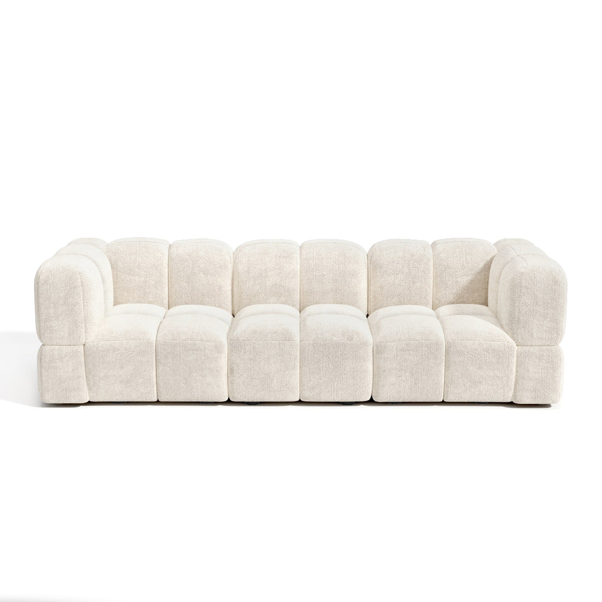 Sia NUBI 256 cm canapé modulable 4 places tissu bombé