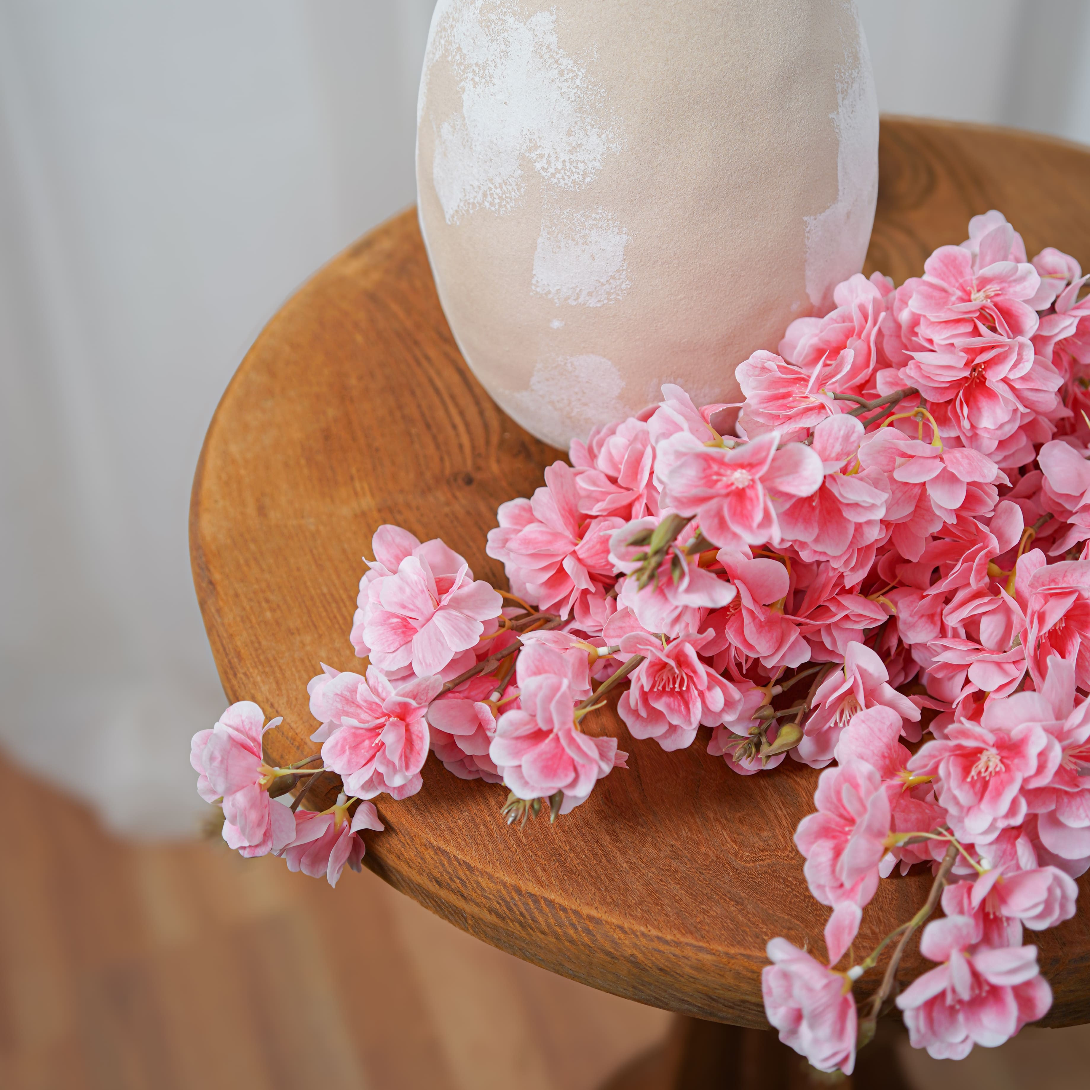 Flowrette Cerisier Rose Fleur Artificielle Tige x1 Toucher Naturel
