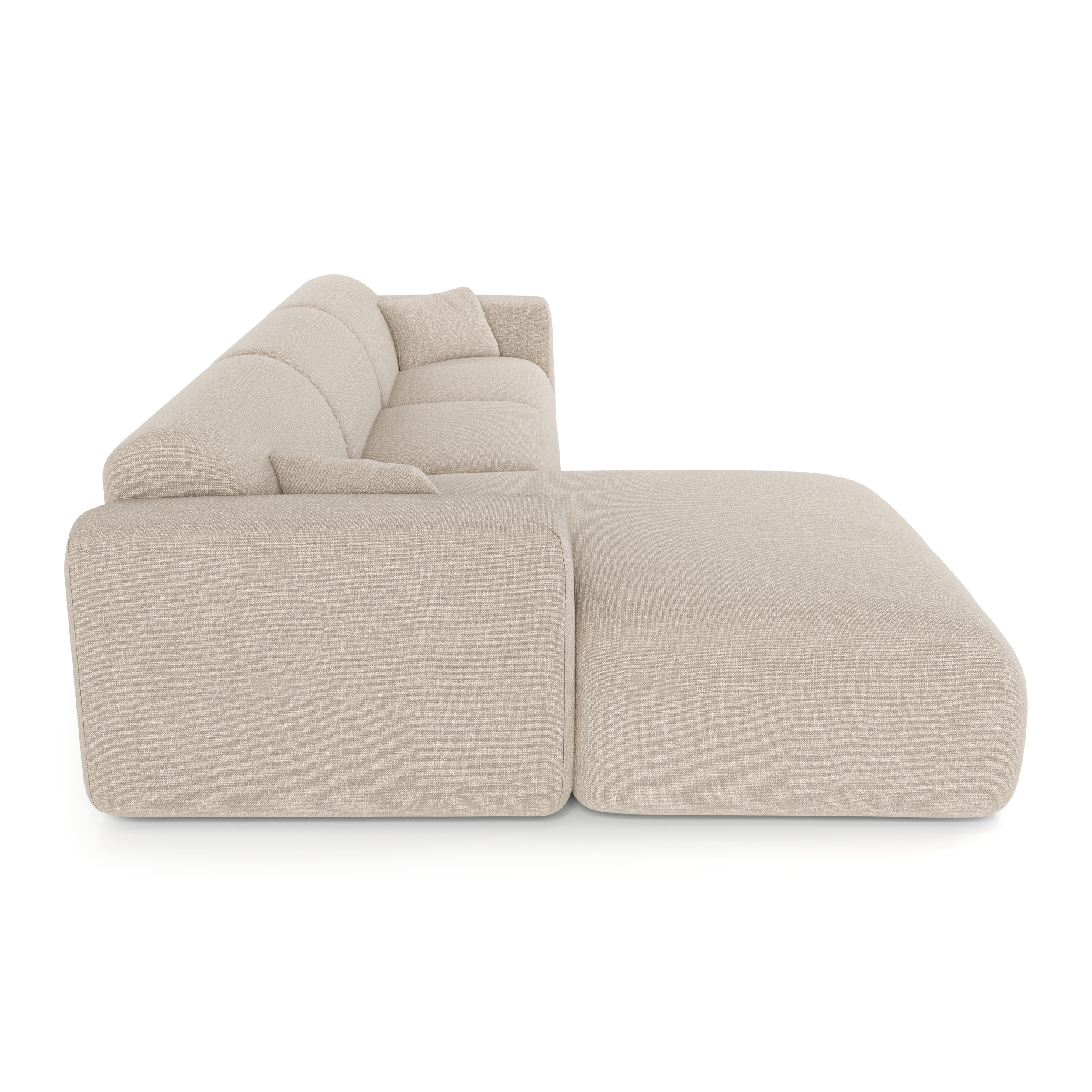 Sia Home Myra canapé convertible angle gauche beige 5 places