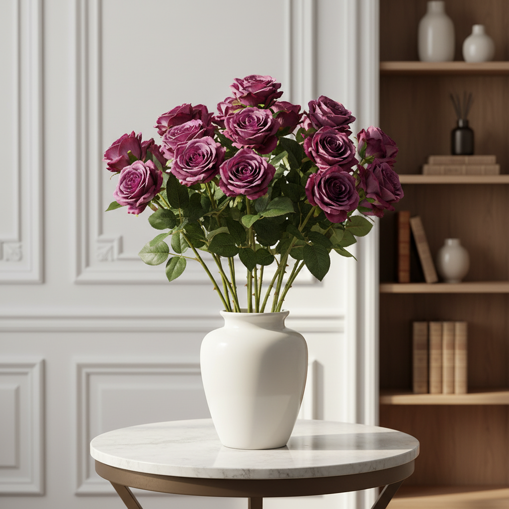 Sia Diane tige rose artificielle 53 cm crème
