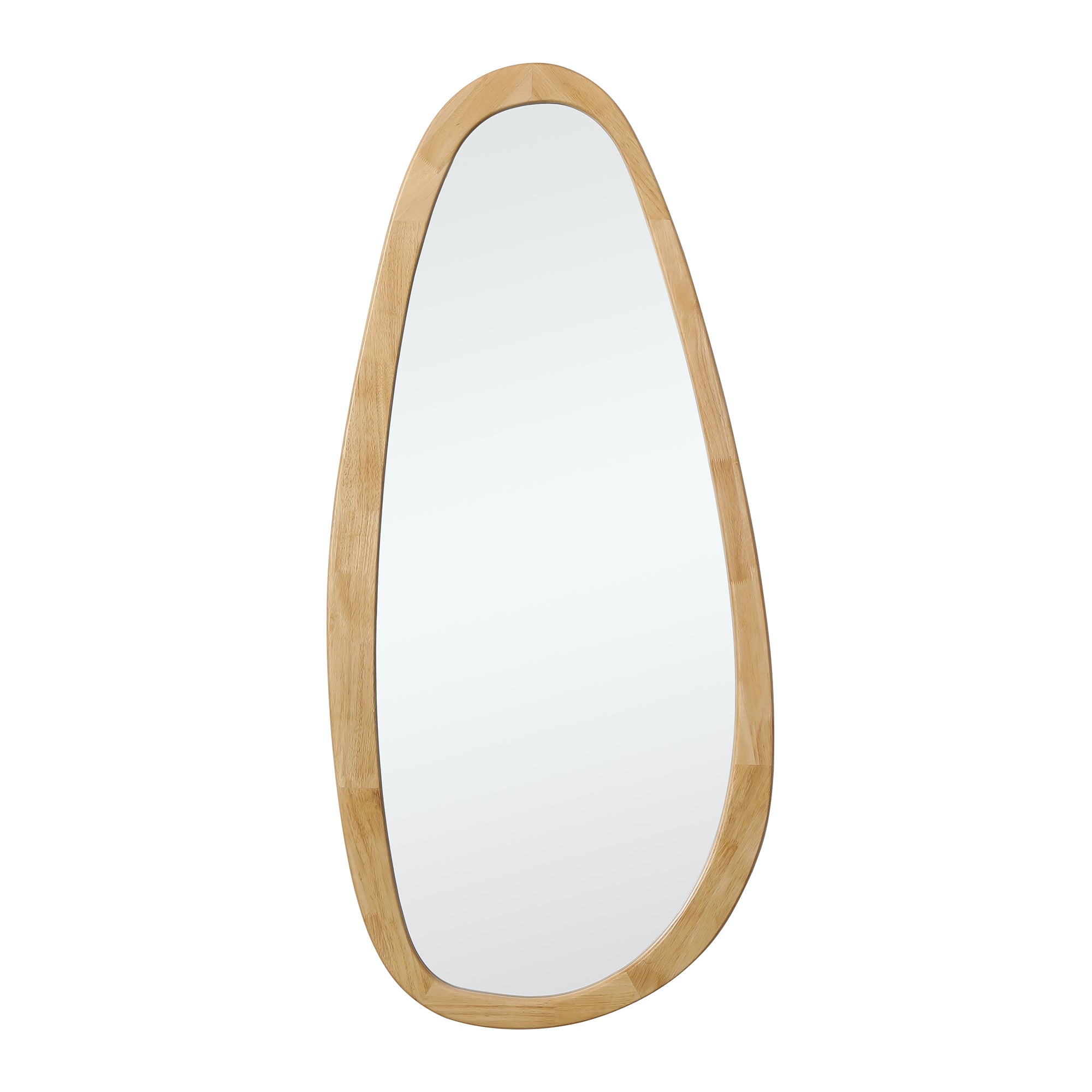 Sia Home Miroir Organique Ovale Bois Marron 150x70 cm