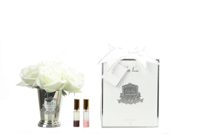 Côte Noire Seven Roses SMB01 bouquet 7 roses ivoire