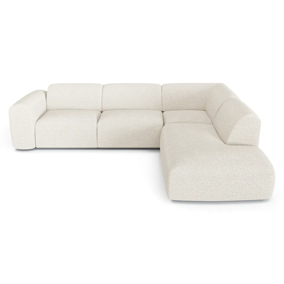 Sia Home Myra canapé angle droit méridienne crème