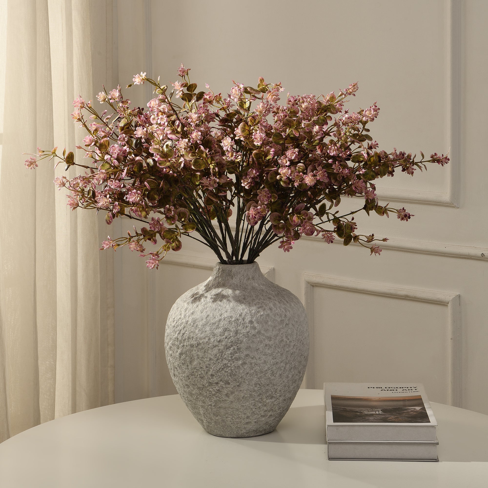 Sia Home Feuillages artificiels fleur 66 cm rose vert